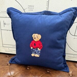Raulph Lauren teddy throw pillow